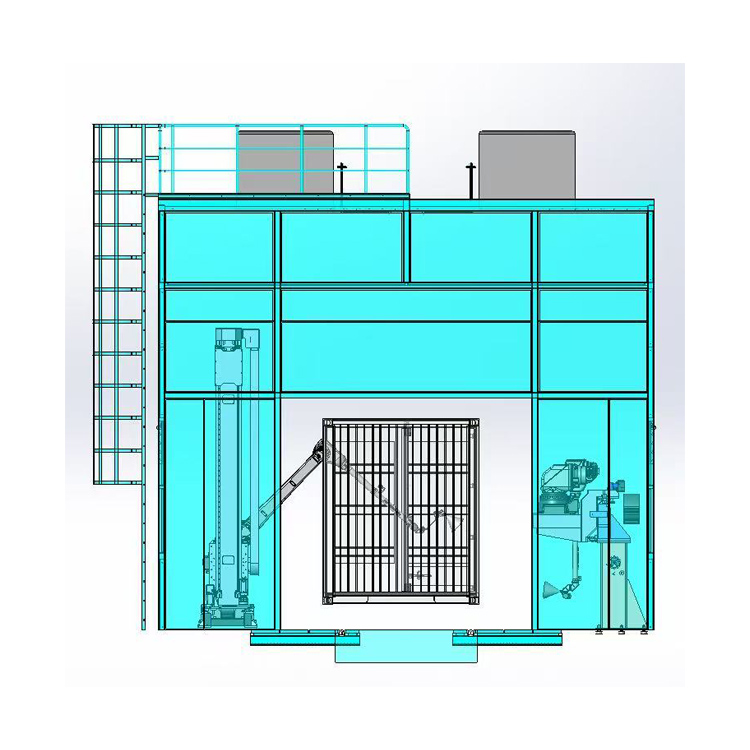 Linha de produção de revestimento automático de contêineres